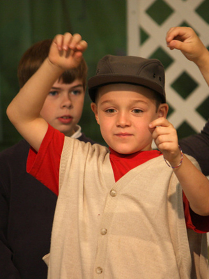 Boy on stage