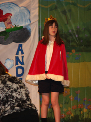 Girl on stage
