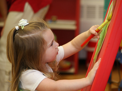 Girl painting